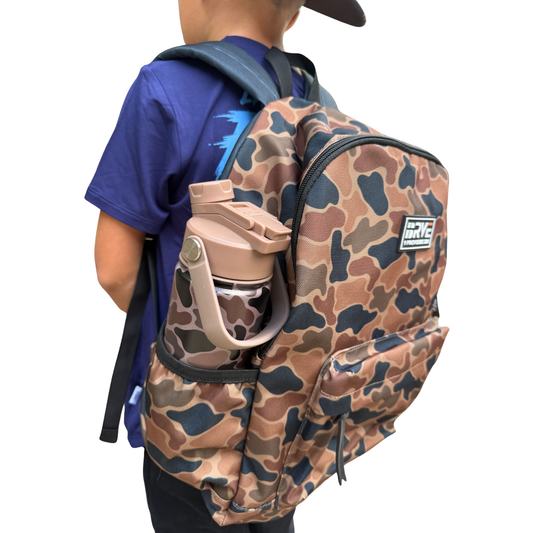 Lord's Army Brown Camo Insulated Stainless Steel Straw Water Bottle