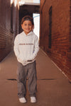 Jesus is King Heather Gray Kid's Hoodie