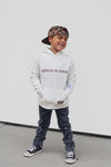 Jesus is King Heather Gray Kid's Hoodie