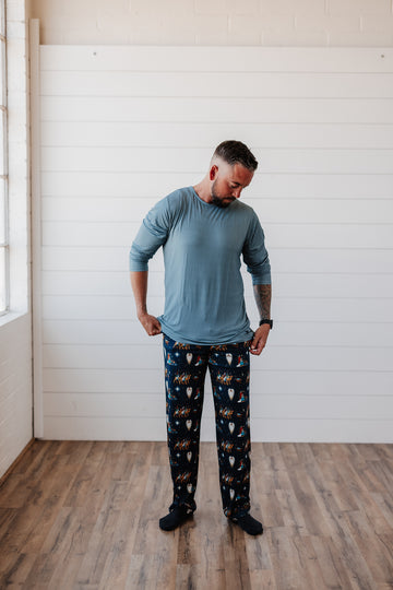 Adult Men's Blue Long Sleeve Shirt (match for O Holy Night)