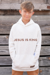 Jesus is King Heather Gray Kid's Hoodie