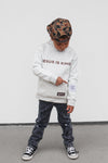 Jesus is King Heather Gray Kid's Hoodie