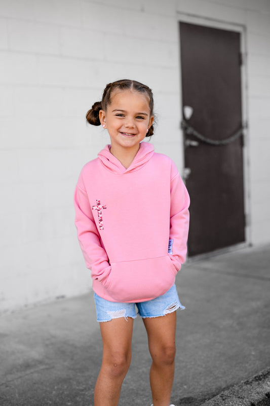 Pink Lord's Army Kid's Hoodie