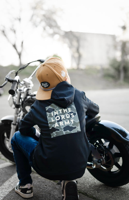 In the Lord's Army Kids Black Hoodie