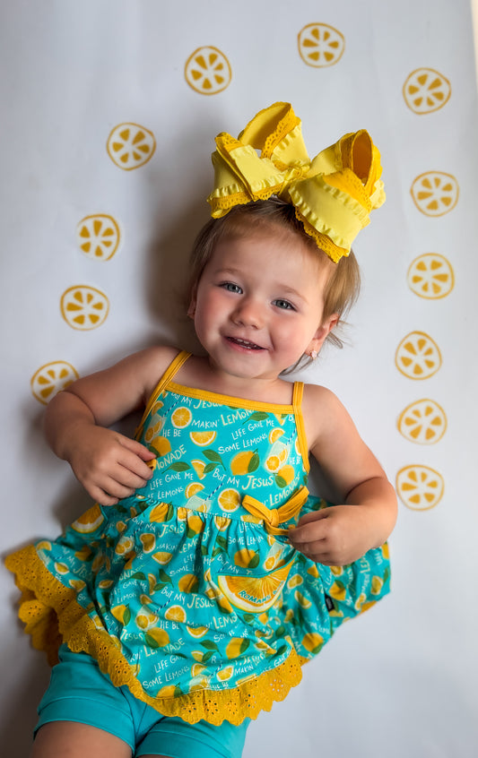 Makin Lemonade Girl's Camisole Swing Top & Shorts Lounge Set