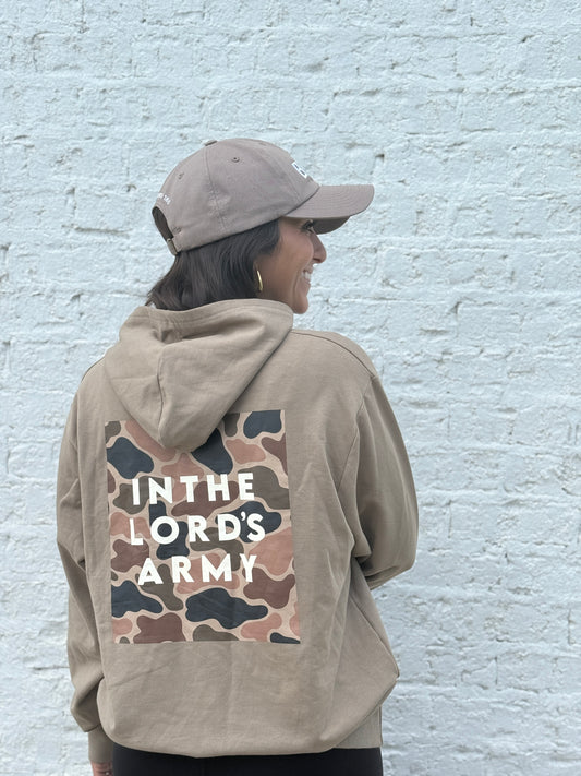 In the Lord's Army Adult Hoodie *SHIPS NOVEMBER*