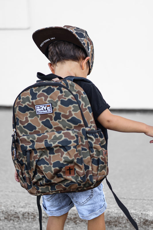 Brown Lord's Army Camo Backpack