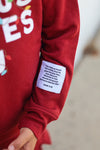 Jesus Loves You Red Kid's Pullover Sweatshirt
