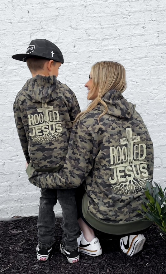 Rooted in Jesus Adult Hoodie