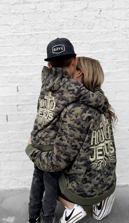 Rooted in Jesus Adult Hoodie