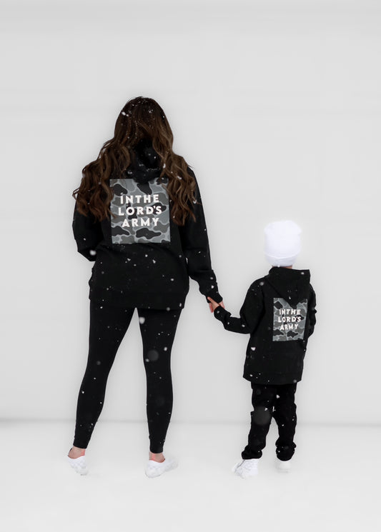 In the Lord's Army Adult Black Hoodie