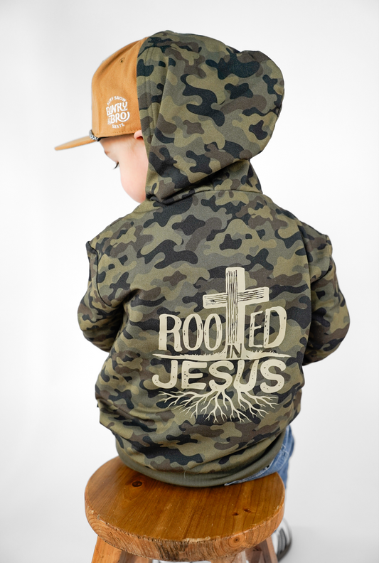 Rooted In Jesus Kids Hoodie